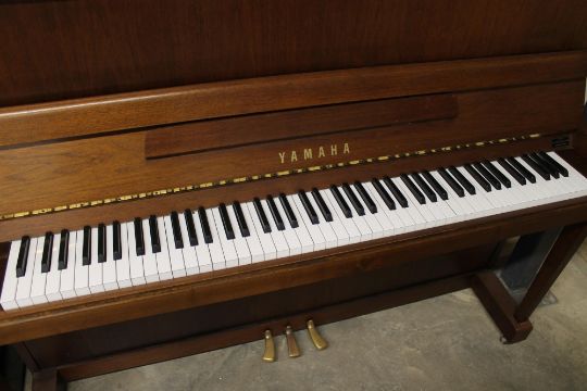 Yamaha (c1992)  A Model P116N upright piano in a bright mahogany case; together with a matching - Image 2 of 5