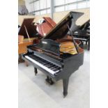 Weber (c2002) A 6ft Model G-185 grand piano in a bright ebonised case on square tapered legs;