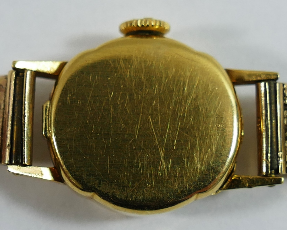 An 18 carat gold cased Cyma ladies bracelet watch, - Image 3 of 6