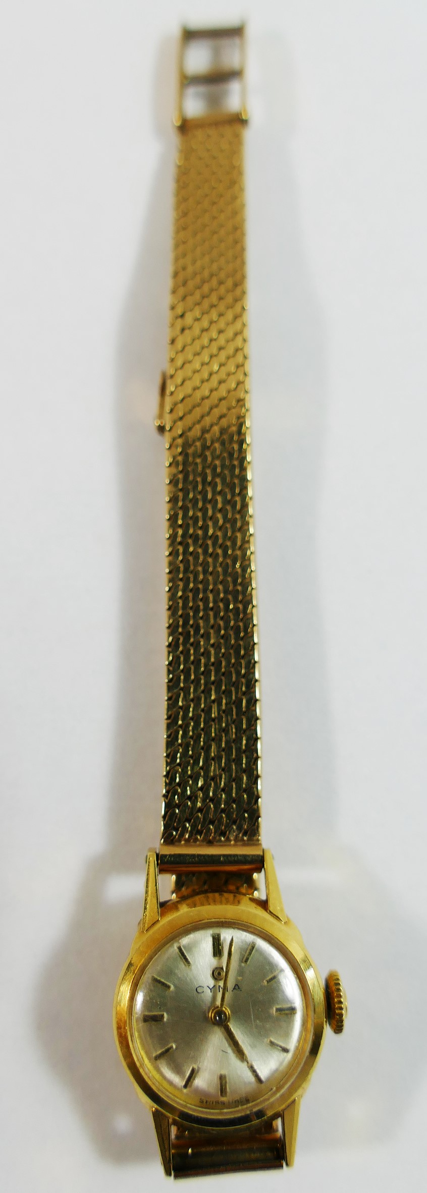 An 18 carat gold cased Cyma ladies bracelet watch, - Image 6 of 6