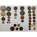 Victorian and earlier British coins and tokens including 16 coins from the reign of Queen Victoria,