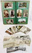 A collection of approximately 200 Edwardian and later postcards including Kent and East Sussex