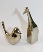 A Japanese Dansk Design giraffe desk ornament, with factory mark to base, 10.