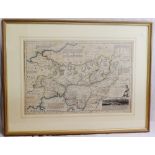 Thomas Kitchin (1718 - 1784) 'An accurate map of Carmarthenshire drawn from an actual survey with