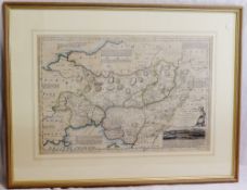 Thomas Kitchin (1718 - 1784) 'An accurate map of Carmarthenshire drawn from an actual survey with
