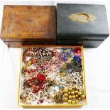 Assorted Victorian and later costume jewellery including micromosaic items, silver,