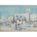 Edward Aubrey Hunt (1855-1922) Egyptian scene,
