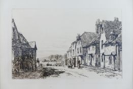 Arthur Evershed (1836-1919) 'Rye' Etching Signed,