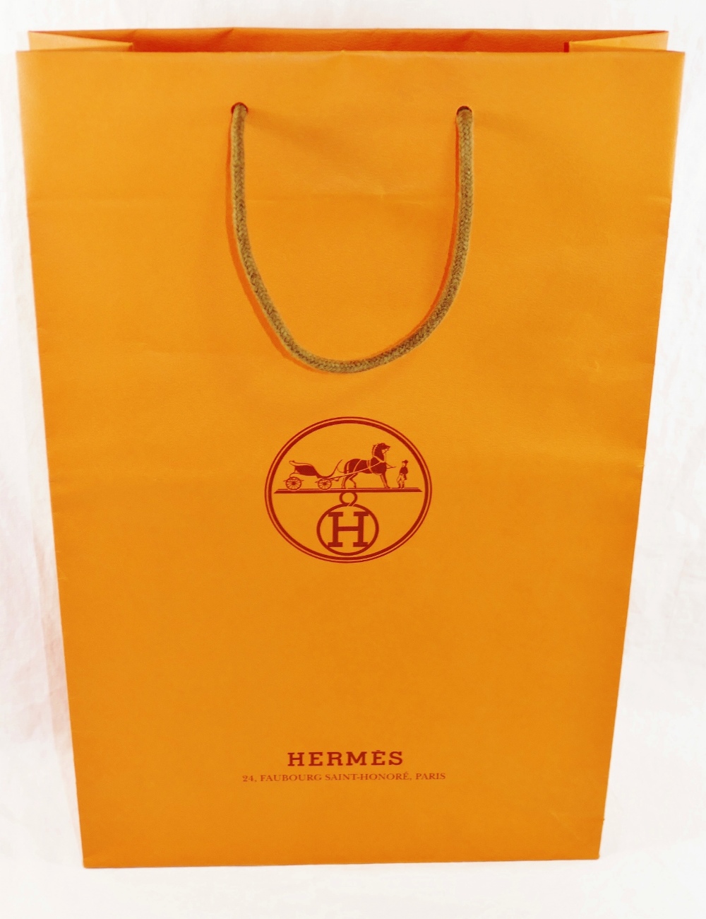 A Hermes blue ground 'Grand Manège' silk scarf, by Henri d'Origny, 89cm x 89cm, - Image 6 of 6