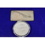 Concord Interest - A Danbury Mint ingot commemorating Concorde's first flight, 21 January 1976,