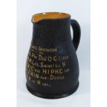A Royal Doulton tavern jug in the form of a leather jack,