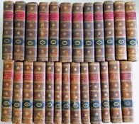 25 19th Century matching fully leather bound numbered volumes comprised of;