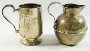 A late Victorian small silver christening tankard, Chester 1898 by George, Nathan and Ridley Hayes,