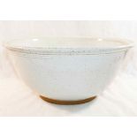 Nick Membury (20th/21st Century British)+ A large white and speckled glazed bowl,