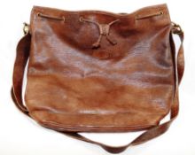 A Mulberry leather handbag, with drawstring top,