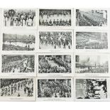 A collection of 12 postcards depicting the funeral of King Edward VII in 1910,