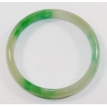 A jadeite bangle, 30.