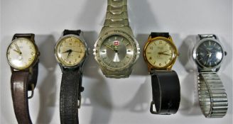 Four gentleman's vintage wrist watches c