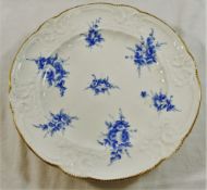 A Nantgarw porcelain plate from the Lady Seaton dinner service,