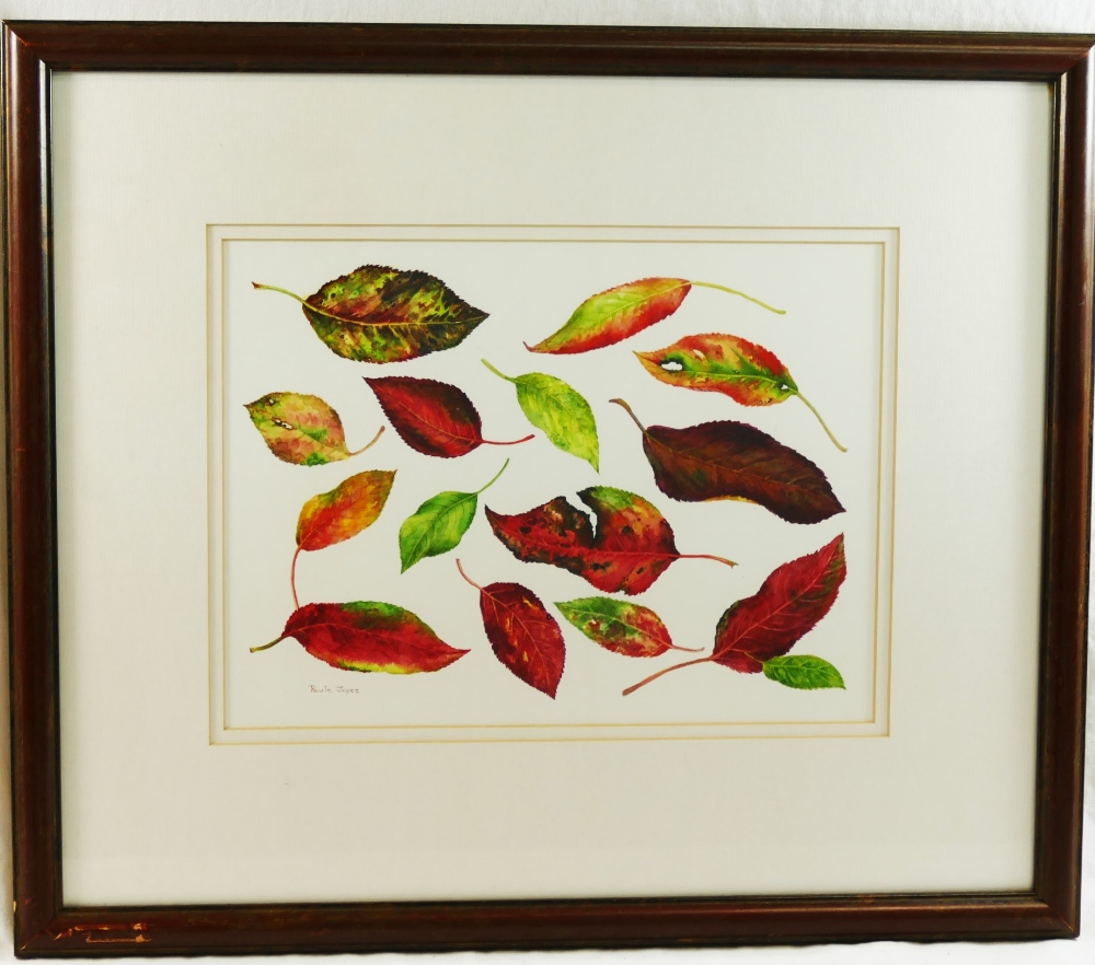 Paula Joyce SBA (b. 1939), 'Autumn Leaves II', watercolour, signed lower left, 21.