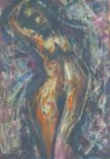 Lydia Moon (20th/21st Century British), 'Dancing Woman', watercolour,