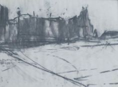 Moram Ali (20th/21st Century British), 'Lovely Drawing', charcoal on paper, unsigned, 59cm x 80cm,