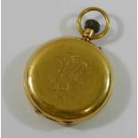 An 18 carat gold cased hunter keyless pocket watch by James Aitchison of Edinburgh,