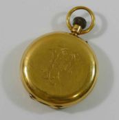 An 18 carat gold cased hunter keyless pocket watch by James Aitchison of Edinburgh,