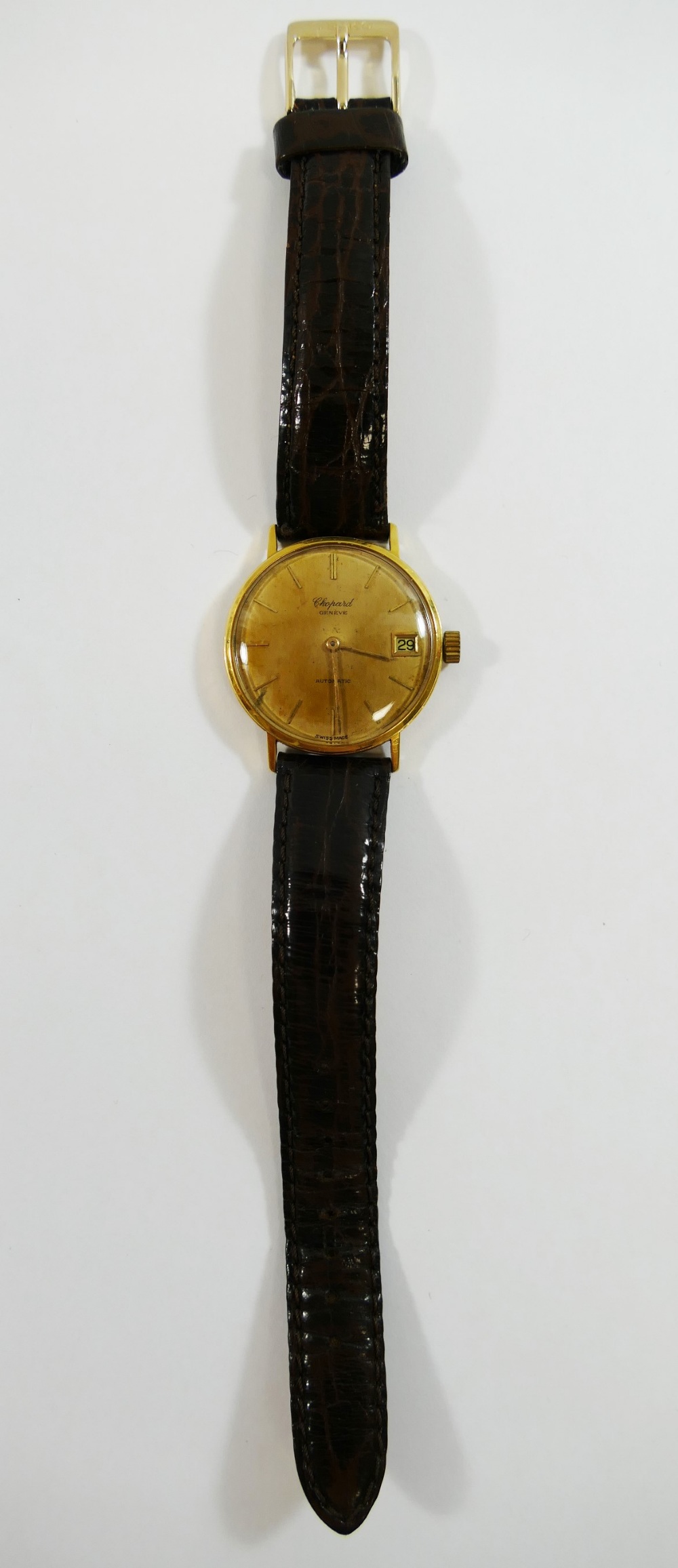 A gentleman's Chopard 18 carat gold cased automatic wrist watch, with 30 jewel movement, - Image 2 of 2