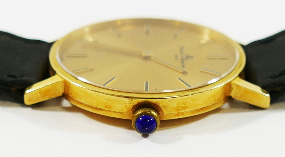 A Baume and Mercier gentleman's wrist watch, in yellow metal case, - Image 2 of 3