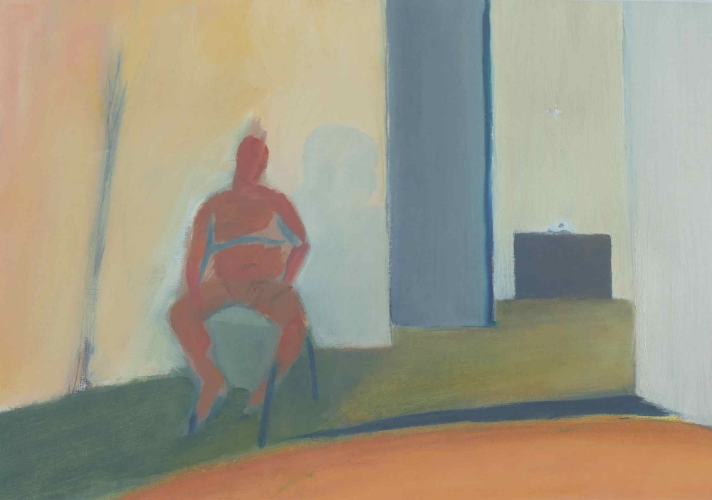 Jeremy Ebdon (20th/21st Century British), three oils on paper, 'WB2', 28cm x 38cm, 'An Other One', - Image 2 of 8