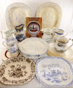 A collection of 11 items of Llanelly Pottery belonging to the late Dilys Jenkins,
