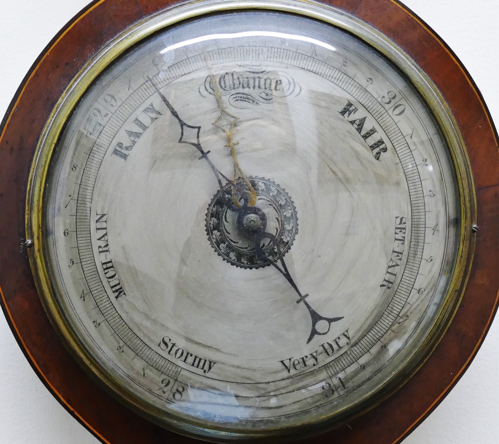 A 19th century mahogany wheel barometer by Cetti of Buckingham, 96. - Image 2 of 2