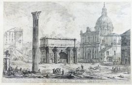 After Giovanni Battista Piranesi (1720-1778), 'Arco di Settimio' (The arch of Septimus Severus,