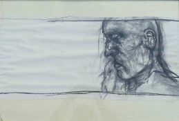 Patricia Fiest (20th/21st Century British), 'Intimate Depth of Being', charcoal on paper, unsigned,