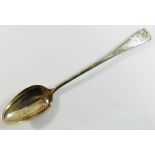 A George III old English pattern silver basting spoon, London 1807,