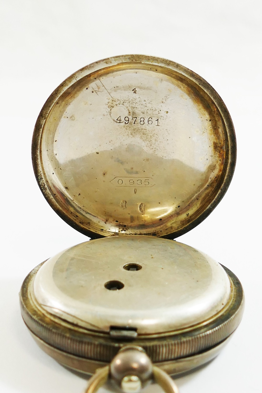 A Swiss pocket watch, the case stamped '0. - Image 5 of 5