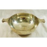 A large Edwardian Scottish silver quaich, Edinburgh 1907, by Brook and Son, 22.5cm wide, 10.