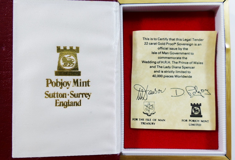 A Pobjoy Mint limited edition Isle of Man Commemorative gold sovereign celebrating the marriage of - Image 4 of 4