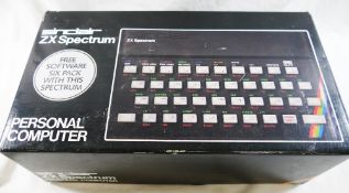 A Sinclair ZX Spectrum personal computer,