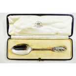 A Mappin and Webb silver christening spoon,