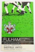 A 1965 Fulham versus Sheffield United fo