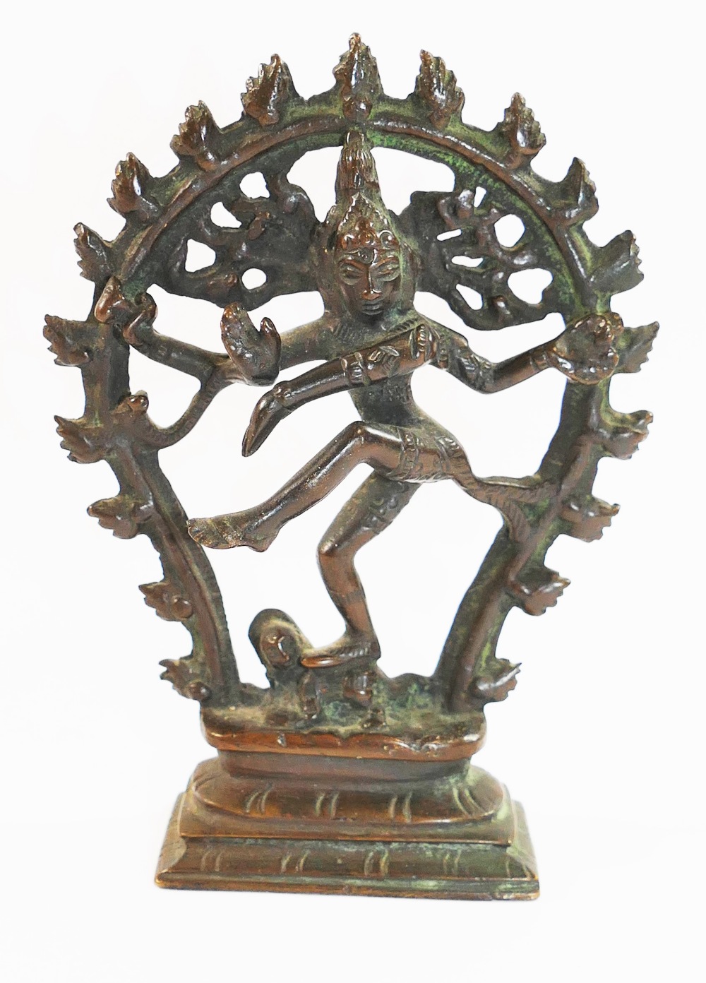 A small Indian bronze of the Hindu godde