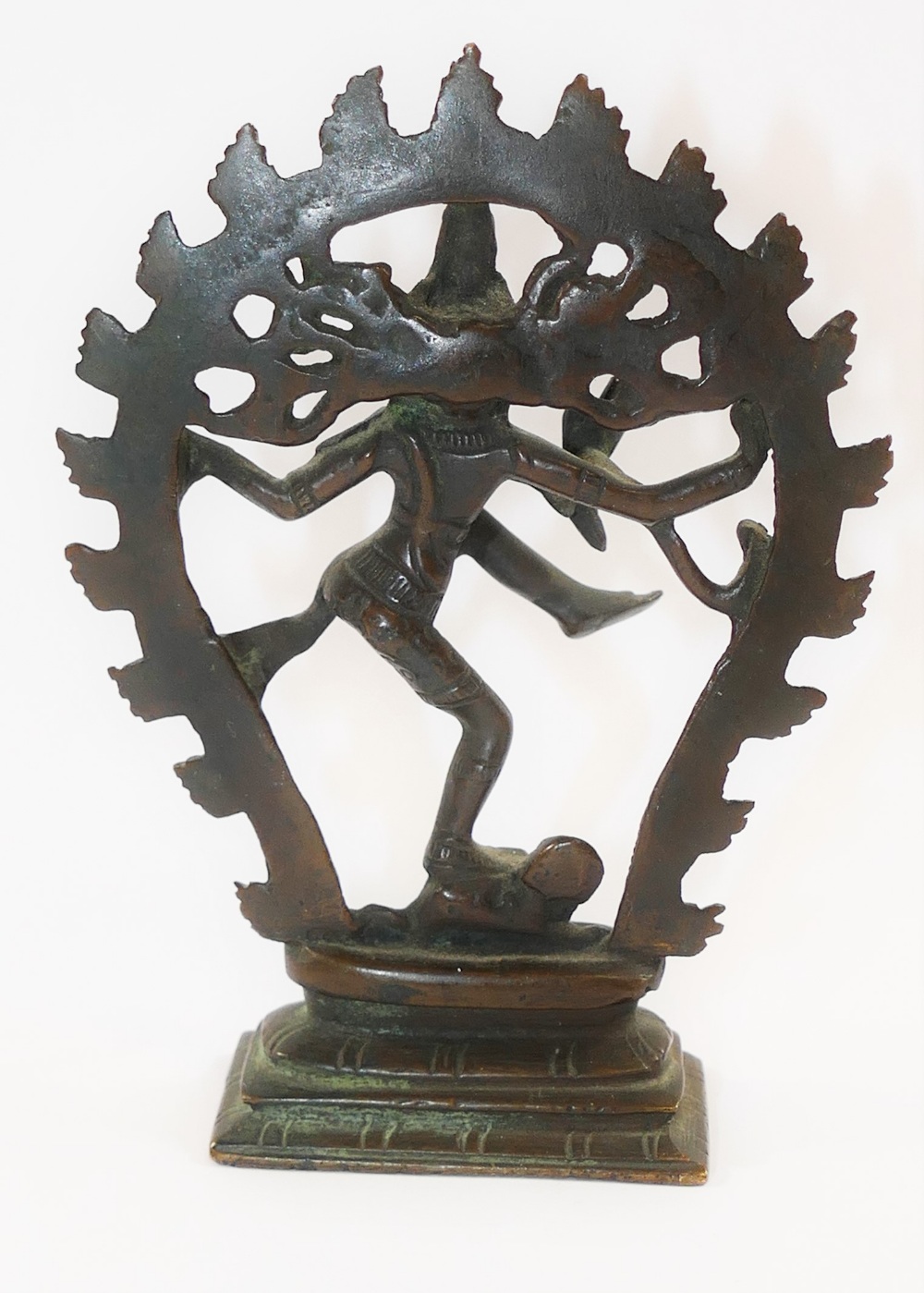A small Indian bronze of the Hindu godde - Image 2 of 2