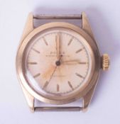 Rolex, Oyster Speedking, 9ct vintage wristwatch (no strap).