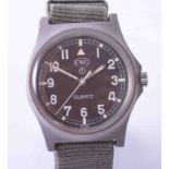 CWC, a gents quartz military wristwatch, back case stamped 0552/6645-99, 5415317,23610,83, black