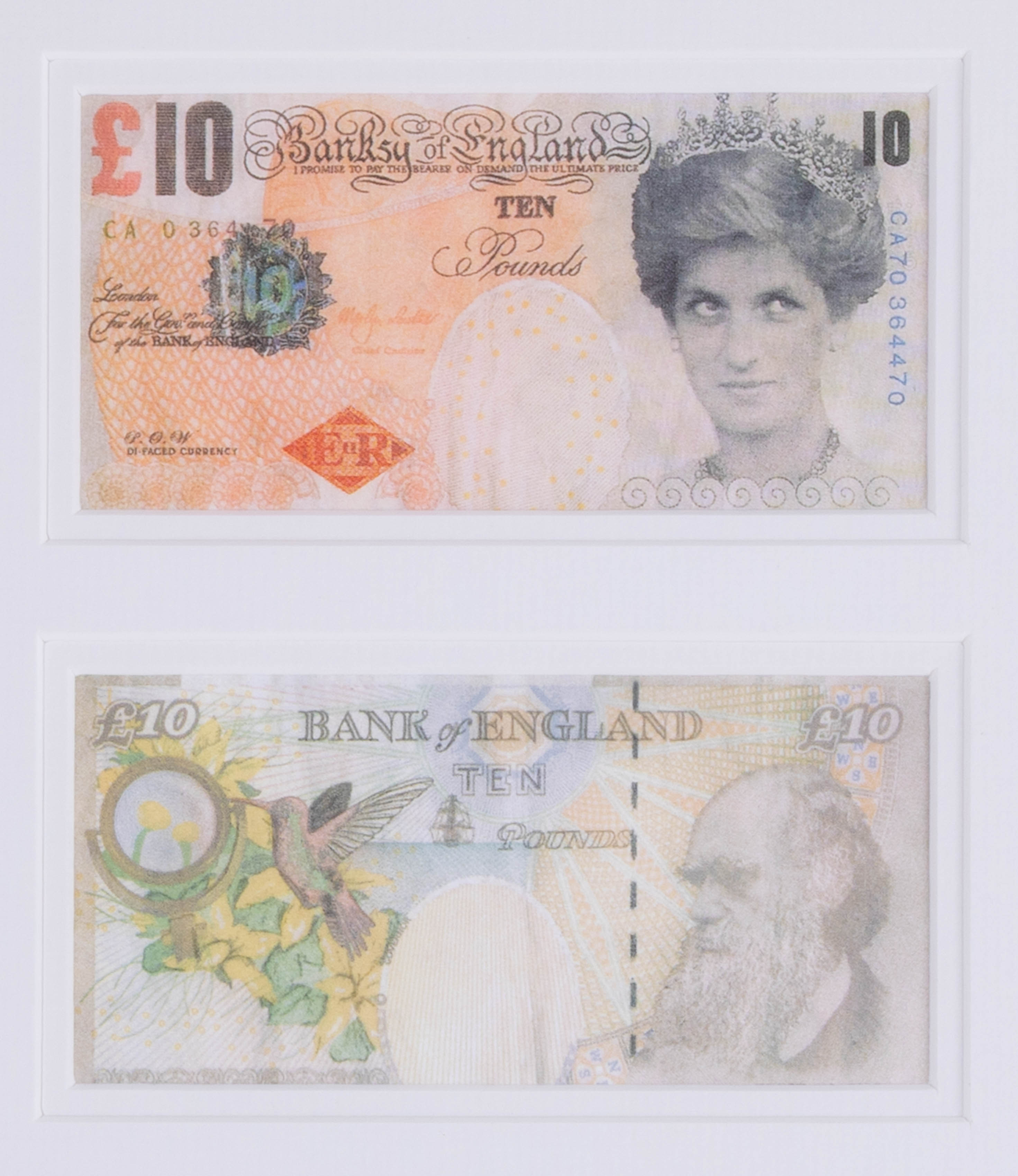Banksy - 'Two Di-Faced Tenner's’, 2004, on paper, Di Faced is a pun on the word ‘defaced’ - Image 3 of 3