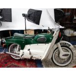 A 1959 Ariel Leader Motorcycle 250cc, registration 909 AAC, with file of various receipts, V5