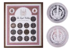 The Royal Wedding Coin Collection July 1981, together with two QEII Silver Jubilee Crowns 1977.