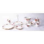 Royal Albert Old Country Roses, a tea service including teapot, photo frame, ice bucket, cake stand,